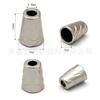 12x9 Furos 7/3.8mm Metal Cone Reto Sino Pendurado Buraco Grande e Pequeno Padrão Ondulado Cauda de Corda Cilíndrica Fivela Fivela de Liga de Zinco
