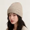 Gorro de Punto Grueso Casual Nuevo Otoño e Invierno Estilo Coreano para Mujer Gorro de Lana Caliente para Exteriores Protección para los Oídos Gorro para el Frío para Hombre