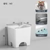 Fregadero Mopero Pequeño para Balcón de Casa, Lavabo para Piso de Baño, Fregadero Mopero Cerámico Alto de Pie, Tamaño Grande