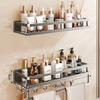 Estante de Almacenamiento para Baño, Estante de Almacenamiento para Baño, Inodoro, Lavabo, Montaje en Pared sin Taladro