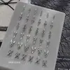 Accesorios para Uñas Estilo Punk Popular Transfronterizos con Forma de X Forma de Y Clavos Cruzados Oscuros Remaches Metálicos Decoraciones de Uñas Portátiles Venta al por Mayor