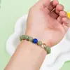 Pulsera Sombra de Jade Qinglan de Jade Hetian Natural de Xinjiang Estilo Nacional Plata Nicho Accesorios Pulsera Regalo de San Valentín Venta al por Mayor