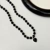 Collar Choker Distintivo de Amor Negro Estilo Coreano Punk Hip Hop Collar de Chica Caliente Nicho Lujo Ligero Dulce Cool Collar para Mujer