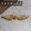 Cheongsam fivela de ouro e prata vintage seda dourada e prateada fivela pipa tecida à mão gola de terno Tang Hanfu fivela de gola acessórios de fivela