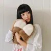Chinelos de algodão com estampa de pata de gato TPR transfronteiriços, chinelos femininos de inverno espessos e quentes, chinelos de casal, antiderrapantes, forrados com fleece, chinelos de pelúcia, masculinos