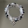 Pulseira popular de estrela Liuyue Xinghe para Mulheres Novo estilo ins design de nicho branco versátil pulseira doce para amigas