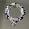 Pulseira popular de estrela Liuyue Xinghe para Mulheres Novo estilo ins design de nicho branco versátil pulseira doce para amigas