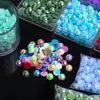 Perlas de Semicírculo de Fondo Plano de 2-14 mm Perlas de Imitación ABS Accesorios para Joyería DIY Pegamento Cremoso Funda para Teléfono