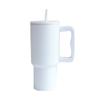 Taza de Coche de Alto Valor Estético con Asa, Taza con Popote, Taza Térmica de Gran Capacidad para Niñas, Acero Inoxidable 304, Montaje en Coche, Personalización OEM