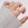 Lindo anillo de gatito versión coreana de plata s925 chapada en circonita temperamento anillo fresco anillo de cola suministro de comercio electrónico