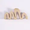 Pinza para el Cabello de Color Café con Leche de Moda, Grande, con Curva Ondulada, Forma de Trébol, Gama Alta de Amazon para Recogido en la Parte Trasera de la Cabeza, Venta al por Mayor