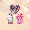 Venta caliente transfronteriza de acrílico de doble cara creativo Día de San Valentín Fantasma pendientes collar llavero bolsa colgante