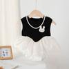 Vestido de Verano para Bebé Niña Nuevo Estilo Estilo Falda Holgada Falda de Bebé Falda de Princesa Vestido de Verano para Niño Pequeño Vestido de Un Año