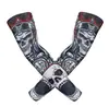 Mangas de braço de proteção solar de verão para motocicleta Harley para ciclismo, caminhada ao ar livre, proteção de tatuagem, mangas de braço de seda gelada esportivas de pesca unissex