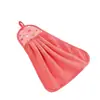 Toalha de Mão de Cozinha Montada na Parede em Fleece Coral Extra Grande Extra Grossa Pano para Limpar as Mãos do Banheiro Pano Super Absorvente Pano de Lavar Louça