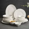 Platos de cerámica con relieve de fábrica, aptos para vajilla de color crema bajo cubierta, cuencos y platos, cuencos y palillos, plato de cena para inauguración de la casa.