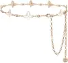 Corrente de cintura decorativa de metal versátil para moda feminina transfronteiriça, cinto de vestido boêmio vintage atacado