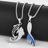 Nuevo colgante Dolphin Love para hombre y mujer, collar de cola de pez estilo Mori coreano, celebridad de internet, colgante de nicho fresco, joyería de moda