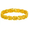 Temperamento fivela carro flor coração pulseira banhado a ouro handmade carro flor pêssego coração pulseira Dia dos Namorados linda pulseira