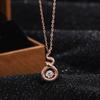 Collar Difeng s999 de plata con forma de serpiente y danza mágica para mujer, cadena de clavícula con el año del zodiaco, colgante de serpiente de estilo chino, accesorios.
