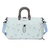 Bolsa de viaje de gran capacidad, bolso de hombro, se puede acoplar a equipaje, bolsa de gimnasio, bolso cruzado elegante, bolsa ligera unisex