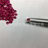 Rubí artificial sintético rojo corindón, 5 colores, 1 mm - 10 mm, facetado, fondo puntiagudo, joyería redonda con piedra