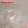 Peonía piel de tigre Xuanfeng Comedero para pájaros Loro anti-salpicaduras a prueba de salpicaduras alimentador automático nuevo dispositivo de alimentación comedero para pájaros transparente