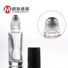 Botella de perfume con forma de bola de rodillo, transparente, de 5 ml, moldeada, con forma de ojo, de fábrica.