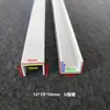 Tira em forma de U de plástico PVC protetor de canto branco acabamento de borda canaleta para artesanato borda de abertura borda de prensagem tira decorativa linha de canto divisória