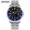 Popular 1099 Correa de Acero Nueva Pantalla Digital Formato Calendario Reloj de Cuarzo para Hombre Reloj Simple Elegante para Hombre Fabricante