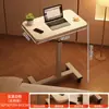 Mesita de noche Móvil Elevable Simple Mesa para Computadora Dormitorio Plegable Mesa Pequeña para Apartamento Hogar Escritorio Perezoso