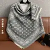 Lenço Xale Elegante Quadrado Jacquard Outono Novo Estilo Coreano Capa de Pescoço Xale Falso Caxemira Lenço de Roupa Feminina