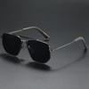 Gafas de sol cuadradas polarizadas de colores para hombre, nuevas 462, para conducir, montar a caballo, de metal, para pesca al aire libre, tinta