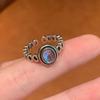 Palacio ~ Anillo Vintage Apilado Nicho Único Anillo de Dedo Antiguo Anillo de Dedo Avanzado para Mujer Abertura Ajustable