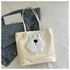 2024 Outono Nova Bolsa de Ombro Tote Bag Estilo Preguiçoso Feminino Bonito Casual Distintivo Grande Capacidade Bolsa de Ombro
