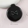 Peine de Airbag Dibujo Animado Lindo Moño Gatito Manija de Peine con Cojín de Aire Peine con Espejo Redondo Peine para Cabello Liso Peine Masajeador para el Cabello Peine para el Cabello