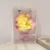 Regalo del Día de San Valentín Qixi Ramo de Rosas de Jabón Bolso Caja de Regalo Flores Secas Actividad Regalo Creativo para Niñas Novia