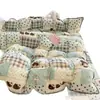Juego de Cama de Terciopelo de Leche de Cuatro Piezas Edredón Acolchado Engrosado Juego de Cama Estilo Funda de Edredón Individual Manta de Cama Invierno Estilo Grueso Juego de Tres Piezas