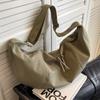 Bolsa de Lona para Mulheres, Grande Capacidade, Novo Design de Nicho Outono e Inverno 2026, Bolsa de Ombro Único Transversal, Bolsa de Tecido para Mulheres, Bolsa Dumpling