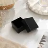 Caja de joyería de dos piezas de color sólido estilo Ins, caja de almacenamiento para pendientes y collares, caja de embalaje para anillos y joyas, adecuada para tiendas de regalos