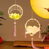 Lanterna do Festival do Meio do Outono 2026 Novo Modelo Infantil Feito à Mão DIY Lanterna de Palácio Lanterna de Flor Portátil Estilo Antigo Begônia Lanterna Estilo Nacional