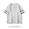 Camiseta de Verano Blanca para Mujer, Hombre, Pareja, Manga Corta, Media Manga, Versátil, Cuello Redondo, Estudiante, Talla Grande, Holgada, Moderna