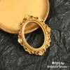 Marco de Fotos de Cruz Dorada Barroca Retro Europea Accesorios de Resina Hechos a Mano DIY Funda para Teléfono Materiales de Decoración para Fotografía