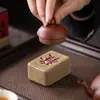 Suporte de Cerâmica Estilo Chinês para Tampa de Mahjong, Acessórios para Conjunto de Chá Kung Fu para Uso Doméstico, Adequado para Mesa de Chá, Cerimônia do Chá, Pequena Peça Decorativa para Tampa de Bule