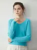 O Segredo para Emagrecer em Looks Totalmente de Caxemira para o Trabalho~ Camada Base Versátil Regular com Decote V de Caxemira de Cabra Feminina, Novo para Outono e Inverno 2025