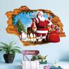 Fan Xi XH7247 Parede Quebrada Papai Noel Adesivos de Parede Quarto Natal Quente Sala de Estar Sala de Jantar Adesivos de Decoração