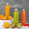 Copo de Vidro Amazon com Tampa, Garrafa de Água Esportiva à Prova de Vazamentos, Logotipo Estampado, Copo para Suco de Enzima, Copo para Chá de Frutas, Copo para Café com Leite