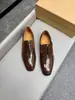 Sapatos Derby Spliced de Couro Genuíno com Couro Patent CL Cor Tendência Color Blocking Bico Quadrado Cadarço Sapatos Formais de Couro Uso no Trabalho Casual Sapatos Masculinos