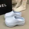 Zapatos de Chef Suela Gruesa EVA Estilo Dulce Zapatillas de Punta Cerrada Sandalias Antideslizantes Resistentes al Desgaste Slip-on Aumentan la Altura Zapatos de Enfermera para Mujer Venta al por Mayor