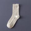 Calcetines con volantes calcetines de mujer primavera y otoño delgados para exterior blanco de rizo jk encaje zapatos Mary Jane Lolita